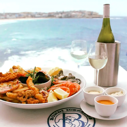 Bondi Icebergs Club — the iconic oceanfront saltwater swimming pool at Bondi Beach with coastal views